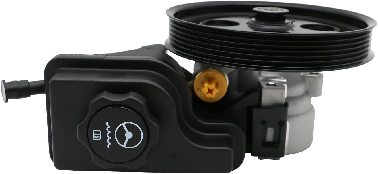 Chefull Power Steering Pump with Reservoir & Pulley,Compatible with Cadillac DTS 2006-2011 & Buick Lucerne 2006-2011 4.6L, 20-71996