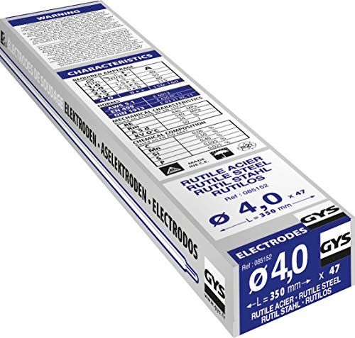 Consommable soudure MMA GYS electrodes rutiles pour travaux d'acier - 4