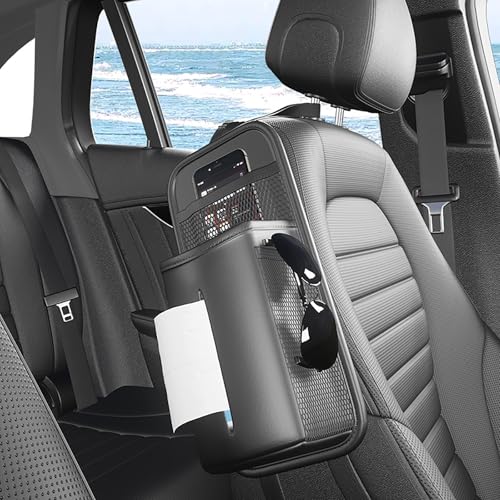 車用 シートサイドポケッ に適合する スズキ スイフト ZCDDS系 ZCDDS/ZCEDS/ZDDDS/ZDEDS型 2023年12月~現行 車 ティッシュケース ウォーターカップホルダー 車 収納ポケット レザー 多機能収納ボックス 車 ティッシュホル