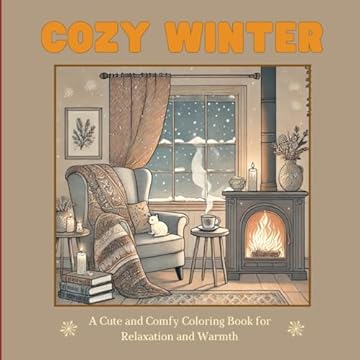 Capa do livro Cozy Winter: A Cute and Comfy Coloring Book for Relaxation and Warmth (Portuguese Edition)