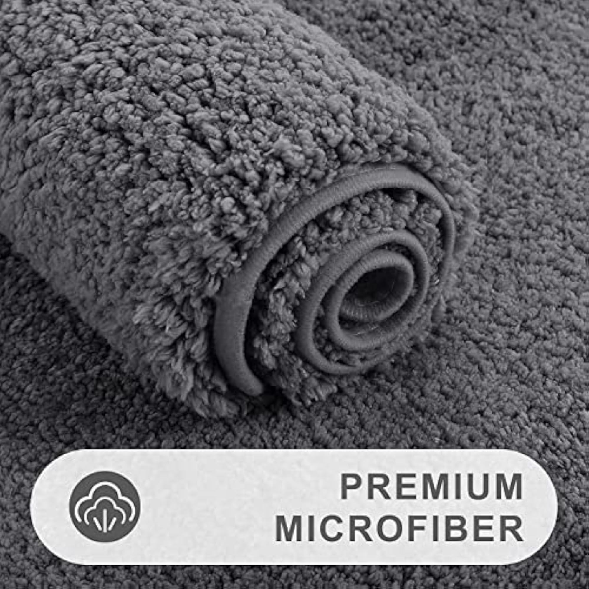 Quick Dry Microfiber Bath Rugs, Machine Washable