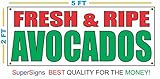 Fresh Ripe Avocados Banner Sign 2x5