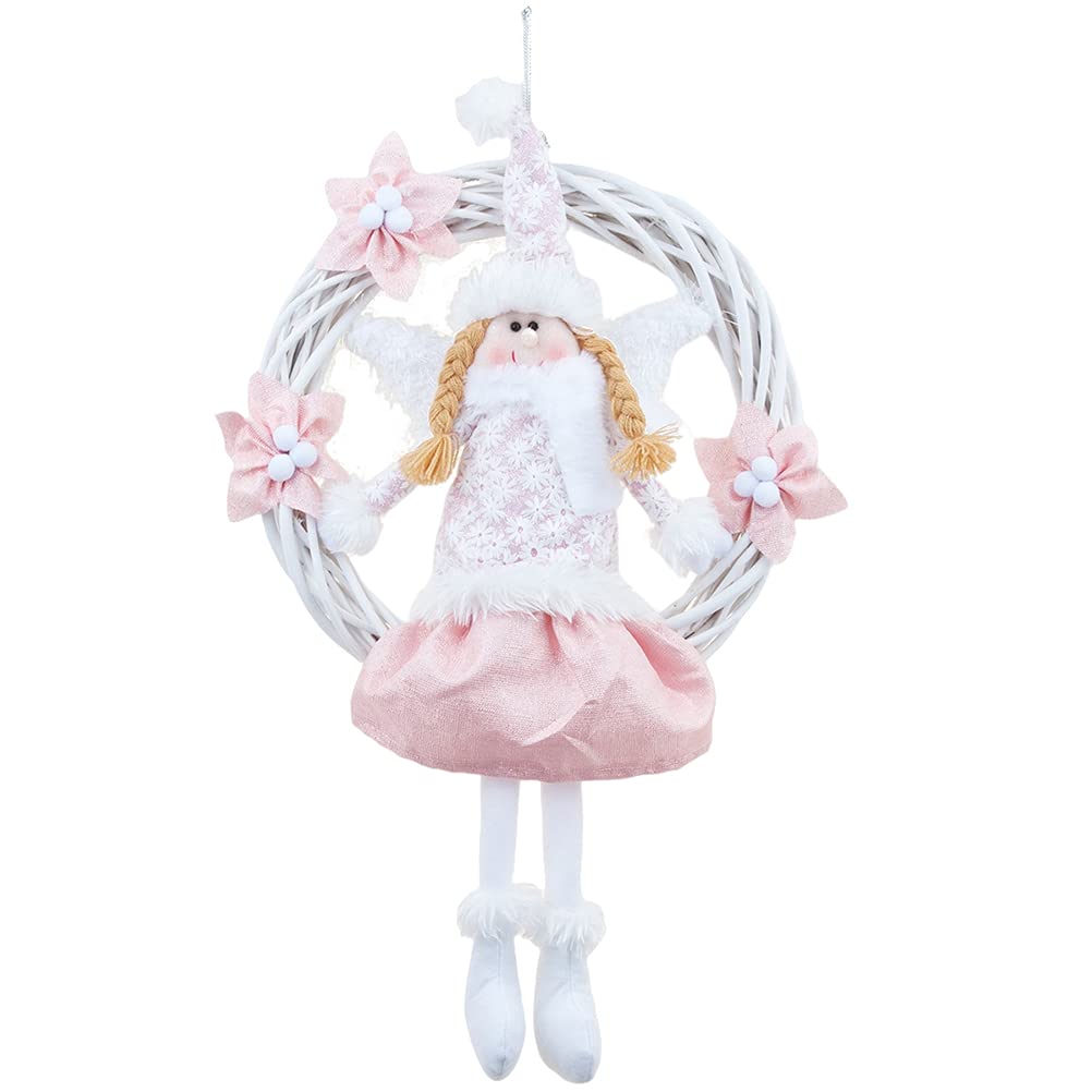 Ciieeo Colgante De Guirnalda De Ángel Decorativo para Árbol De Navidad Adorno Colgante para Puerta para Decoración De Puerta Navidad