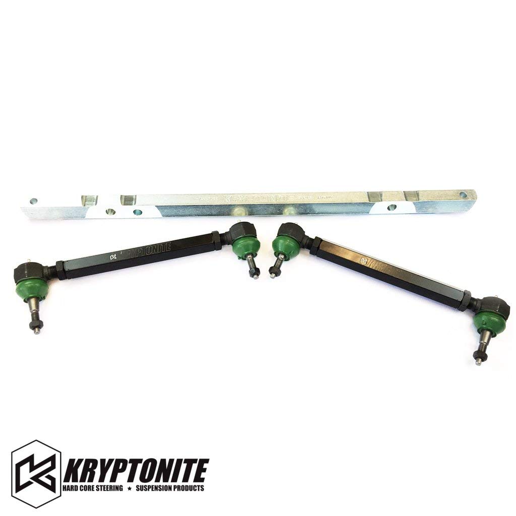Kryptonite SS Series Center Link Tie Rod Package Compatible with 2011-2019 Chevy/GMC 2500HD 3500HD KRCLP11