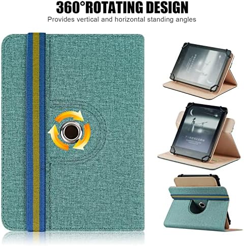 DINGGUAGUA Universal 6 Inch E-Book Case,Folio Stand Case with handstrap Compatiable with Sony/Kobo/Tolino/Pocketbook 6.8 Inch Ebook Reader,Green
