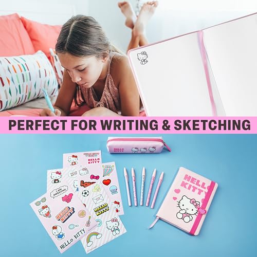 Image of Get Trend Hello Kitty Sanrio Girls Stationery Set, 4 Piece School Supplies
