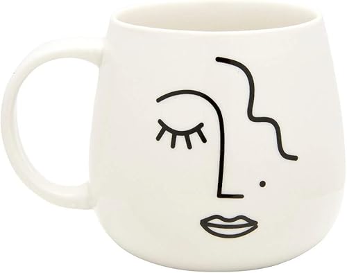Miniatura 1 de Sass & Belle Taza abstracta de la cara - 13.5 fl oz
