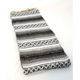 Sanyork Fair Trade #11 Black Hogan Classic Mexico Yoga Meditation Work Out Blanket Mat Throw Falsa