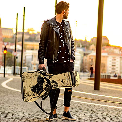 Housse de guitare vintage en tissu Oxford imperméable avec bandoulière réglable Motif carte du monde - Les Beatles, Paul McCartney, John Lennon, RIngo Starr, George Harrison Housse de guitare vintage en tissu Oxford imperméable avec bandoulière réglable Motif carte du monde – Image 7