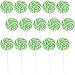 Green Swirl Pops Lollipop Suckers (2 dz)