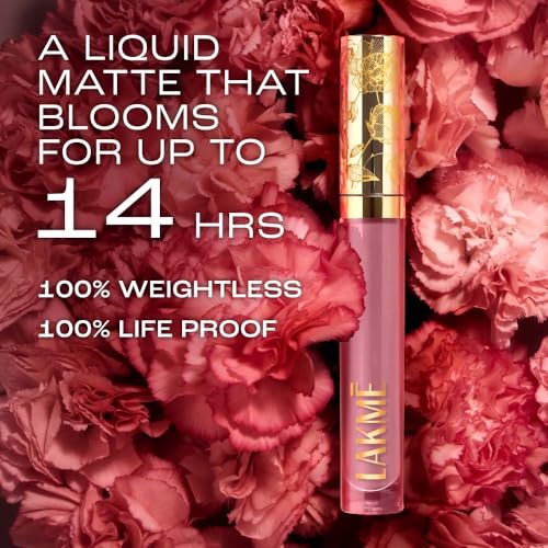 Image of Lakme Rouge Bloom Matte Lip Liquid Mocha Maiden 301-3.5ml