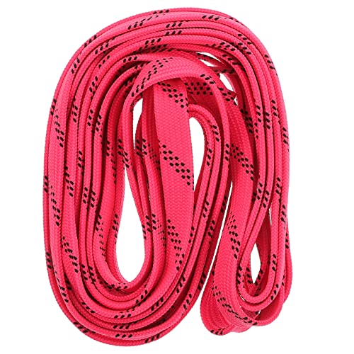 Abaodam Lacets cirés pour chaussures de hockey et de skate - Rose - 95 pouces Cover