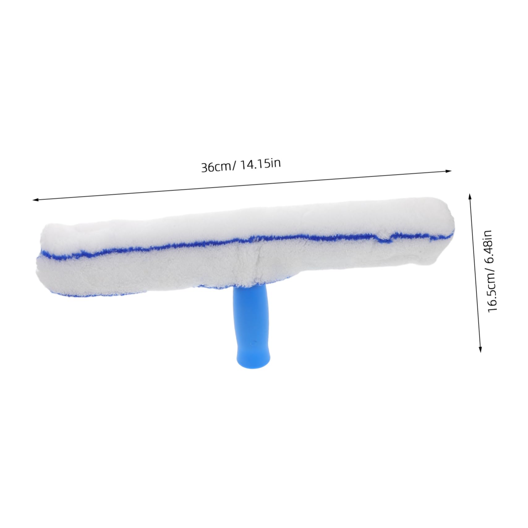 WOFASHPURET Windshield Cleaning Tool Telescoping Handle Auto Window Scraper for Glass Reusable Microfiber Sleeve Ergonomic Grip for Home and Vehicle Use