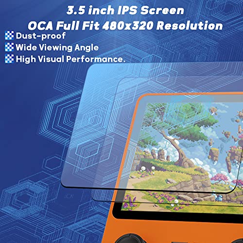 Rgb20S Handheld Game Console 3.5 Inch Retro Games Consoles Classic Emulator Hand-Held Gaming Console Preinstalled Hand Held Video Games System 64Gb Yellow #TOP4