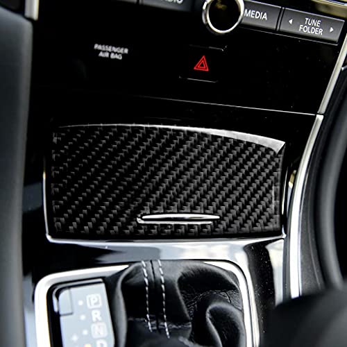 Car Interior Carbon Fiber Central Control Ashtray Panel Trim for Infiniti Q50 2014-2020