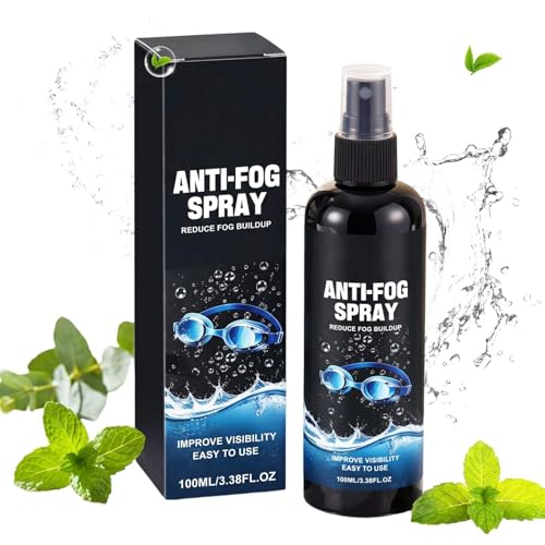 Spray antivaho para gafas, 100 ml, antivaho de acción rápida, gafas de natación, espray antivaho, para buceo, esnórquel, esquí, actividades al aire libre, deportes, trabajo