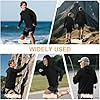 DiULi Men's UPF 50+ Sun Protection Hoodie, Long Sleeve Quick-Dry Swim Rash Guard & Outdoor UV Shirt, Breathable Performance Hoodies,Black,Size XL #5