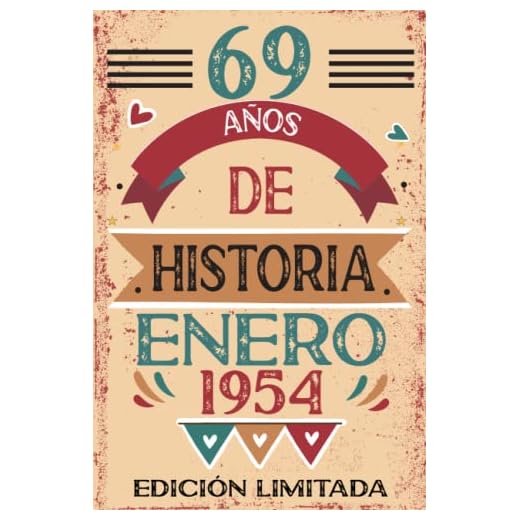 69 Años De Historia Enero 1954: Libro de visitas, cuaderno, 110 páginas de felicitaciones, idea de regalo, regalo Para la esposa, novia, mujer, La madre