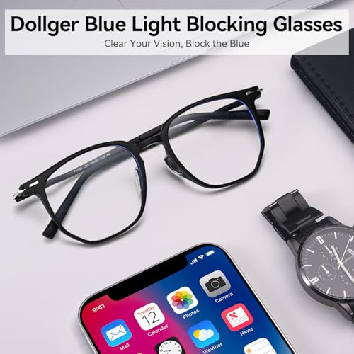 Image of Dollger Blue light Glasses for Women Men Oversized Anti Blue Light Blocking Glasses Frame Eye Strain Computer Eyewear