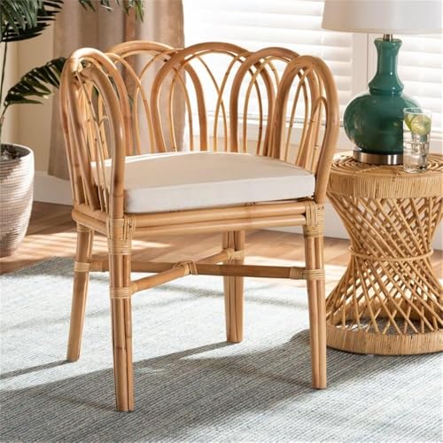 Sillón Rattan Natural con Respaldo Curvo miniatura 2