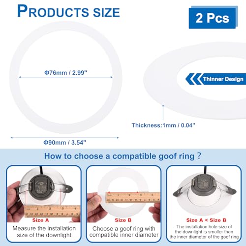 PATIKIL Metal Goof Trim Ring - Image 2