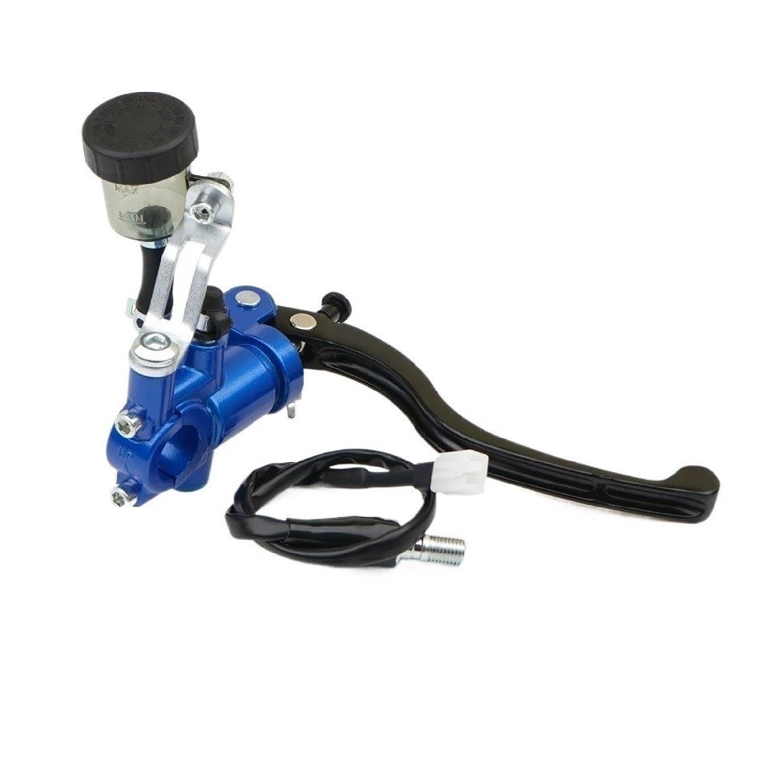 Generisch Kupplungshebel für Motorräder Universeller 17,5-mm-Bremshebel PX1 für Motorradbremse und Kupplungspumpe,für Hauptbremszylinder 7/8" (22 mm) für Yamaha(Blau,R)