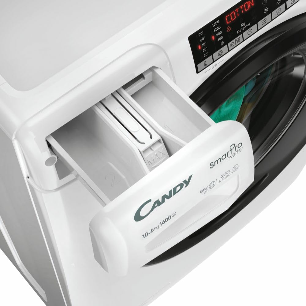 CSOW61066TWMB6-S - Lavasciuga 10 + 6 Kg, 1600 giri, Libera installazione, Classe energetica D