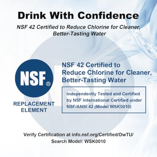 Image of W10295370A Water Filter Replacement, Compatible with EDR1RXD1 Filter 1, WRS588FIHZ04 WRS588FIHZ06 WRS571CIHZ04 WRS325SDHZ08 WRS325FDAM04 WRMF3636RZ00 WRS321SDHZ WRS321SDHZ11 WRS325SDHZ WRS321SDHZ08
