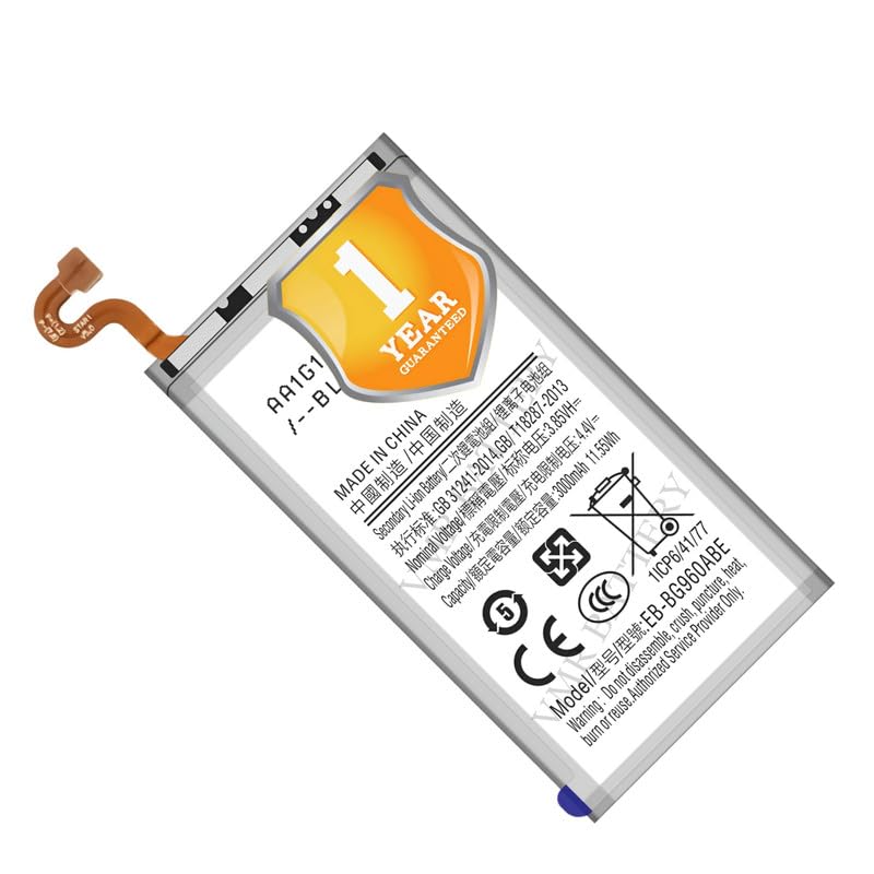 Image of Original EB-BG960ABE Battery Compatible for Samsung Galaxy S9 (SM-G9600, SM-G960F, SM-G960F /DS) - (3000mAh) - 1 Year Warranty K7