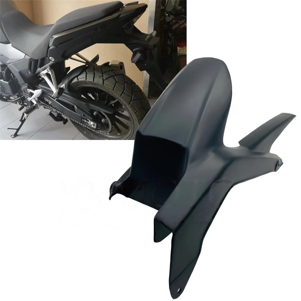 Koło przedłużenie błotnika Motocykl plastikowy tylny błotnik płyta piaskowa błoto osłona rozbryzgowa błotniki Fairing pasuje do CB400F CB500X 2013-2018 Motocykl przedni błotnik(Carbon fiber)