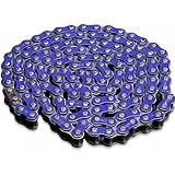 DREAM MOTION Motorcycle 428 Chain 108 Links Drive Chain Transmission System Parts for Honda Kawasaki Yamaha 125cc ~ 250cc SSR YCF Street Bike Quad Scooter ATV Dirt Pit Bike Accessories(Blue)