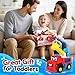 Interactive Talking Fire Truck Toy for Toddlers 1-3, Musical Toy with Realistic Sirens & Sounds & Lights, Recording Repeating Learning Toy, Car Toddler Toys for 2 Year Old Boy Girl Birthday Gifts