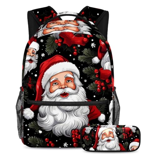 Sac à dos et trousse multicolore pour ados | Grand sac scolaire fille garçon
