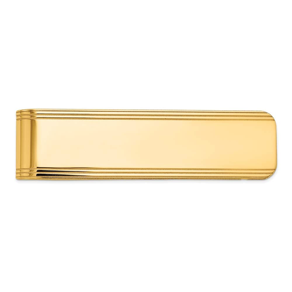 Men's 14k Yellow Gold Money Clip Fine Jewelry For Men Gifts For Him