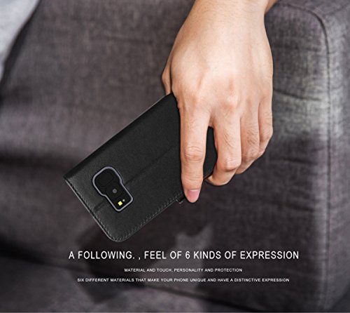 FYY [couro legítimo] Capa carteira para Samsung Galaxy S8+ Plus 2017, capa carteira flip flip feita