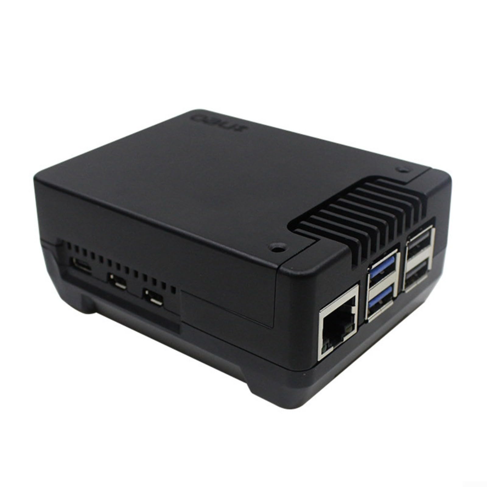 Argon NEO 5 M2 NVMe Custodia in lega di alluminio per Raspberry Pi 5 con dissipatore di calore integrato e supporto PCIE, nero, ideale per espansione avanzata di archiviazione (A)