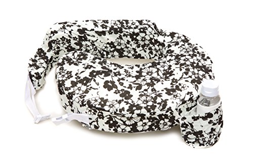Image of My Brest Friend Original Nursing Pillow Slipcover Sleeve | Great for Breastfeeding Moms | Pillow Not Included, Evening Bloom, Grey, White, Black
