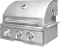 Churrasqueira a Gás Alluma Essential Em Inox de Embutir - 3 Queimadores