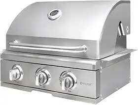 Churrasqueira a Gás Alluma Essential Em Inox de Embutir - 3 Queimadores