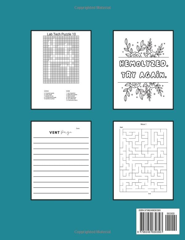 Tube Whisperer: Activity Book For Medical Lab Tech: Appreciation Gift for Medical Laboratory Professionals Week image 3