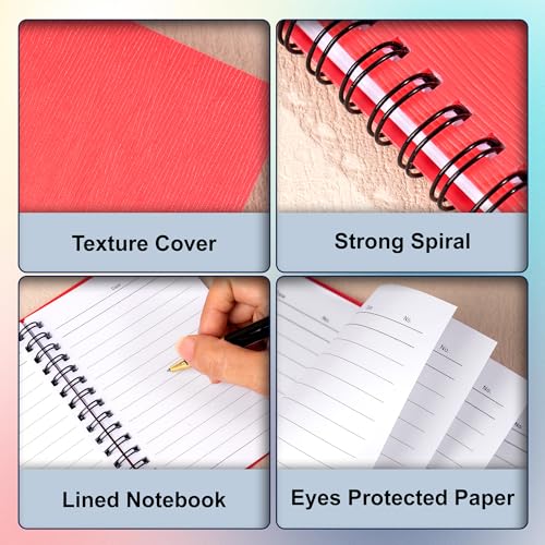 Carnets à spirales A6 FLYING EAGLE lignés avec couverture plastique pour notes - 2