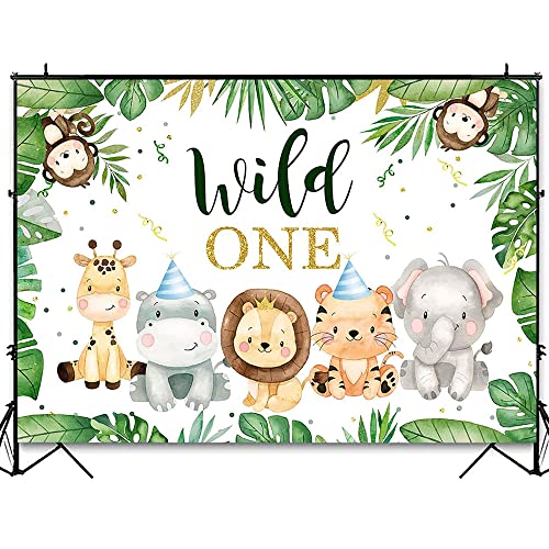 YGCHEN Wild One Fondo Selva Telón de Fondo Bosque Fondo Fotografia Animales Fondo Fotomaton 1er Fondo Cumpleaños Foto Estudio Apoyos Fondos Fotográficos