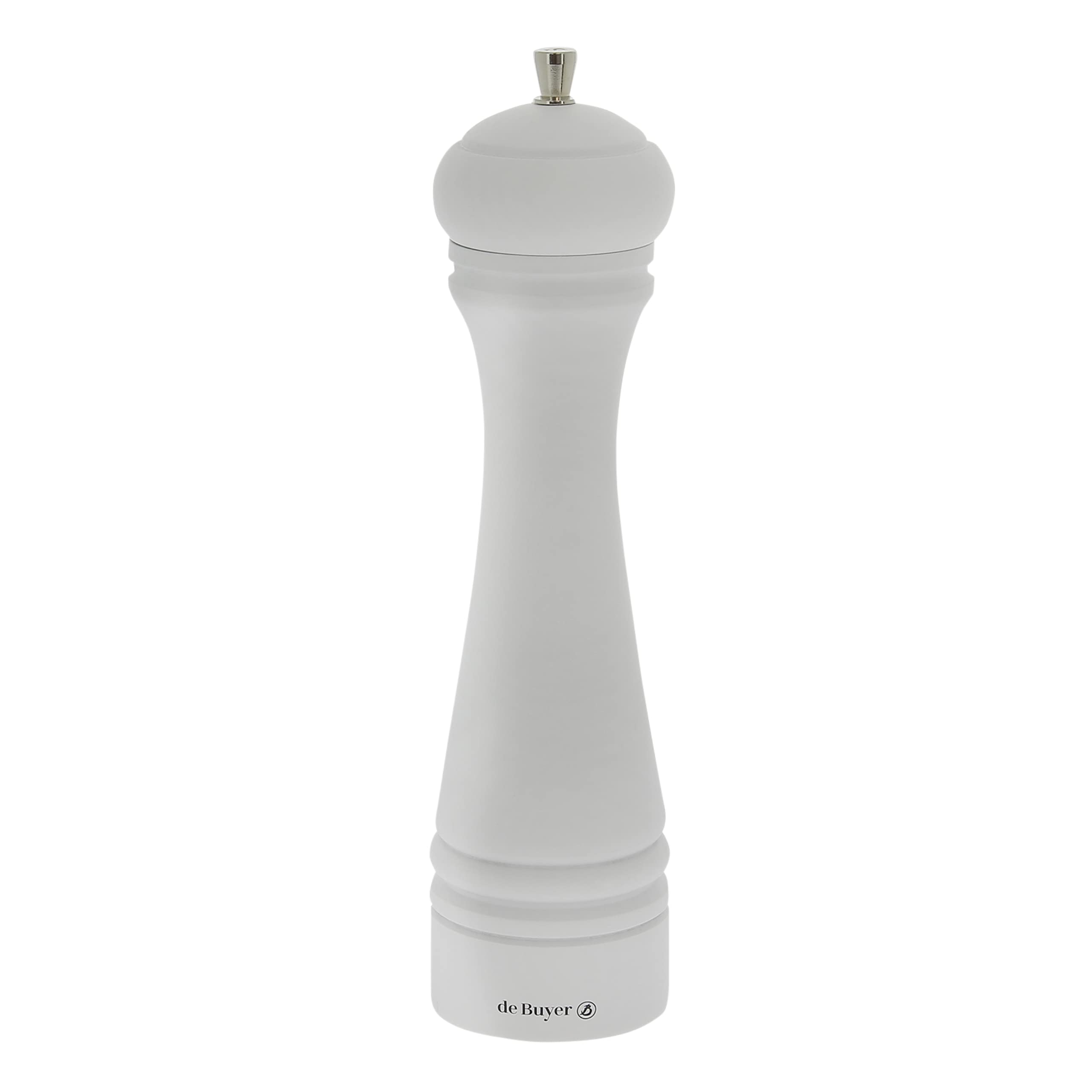 DE BUYERS349.250303 Marlux Java Salt Mill with Stainless Steel Mechanism, 25cm , Matte White