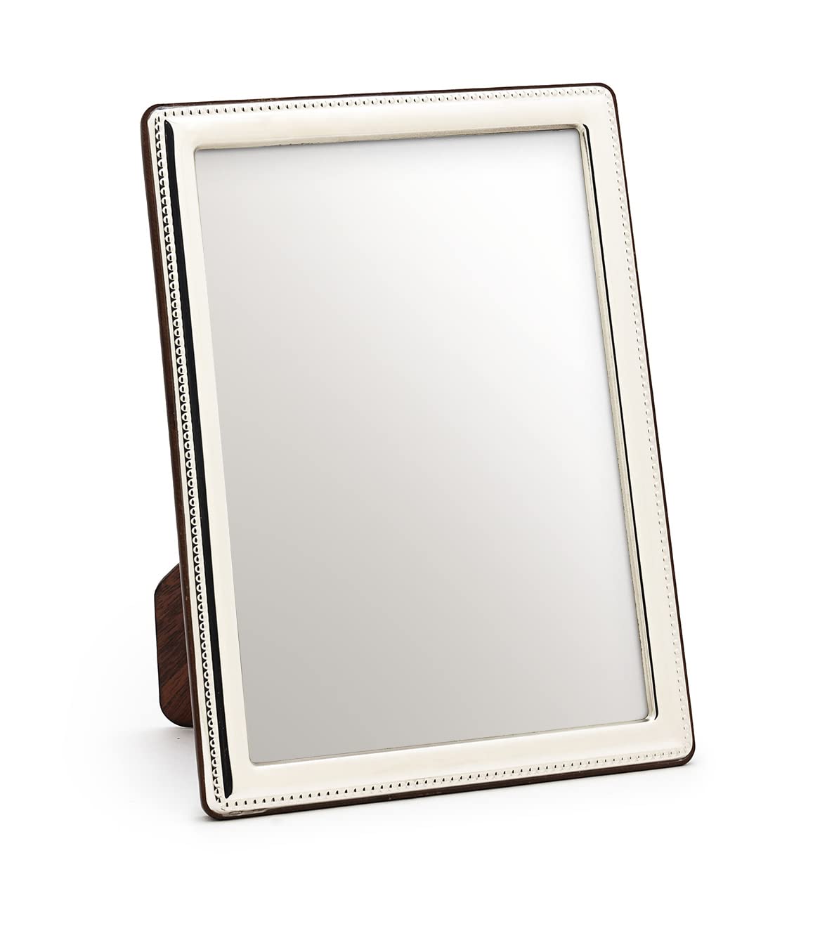 Generico 7379/18x24 Cornice Specchiera da tavolo in argento Massiccio Sterling 925 timbrata con retro in legno di mogano, idea regalo eccezionale per qualsiasi occasione speciale 7379/18x24SP*IT