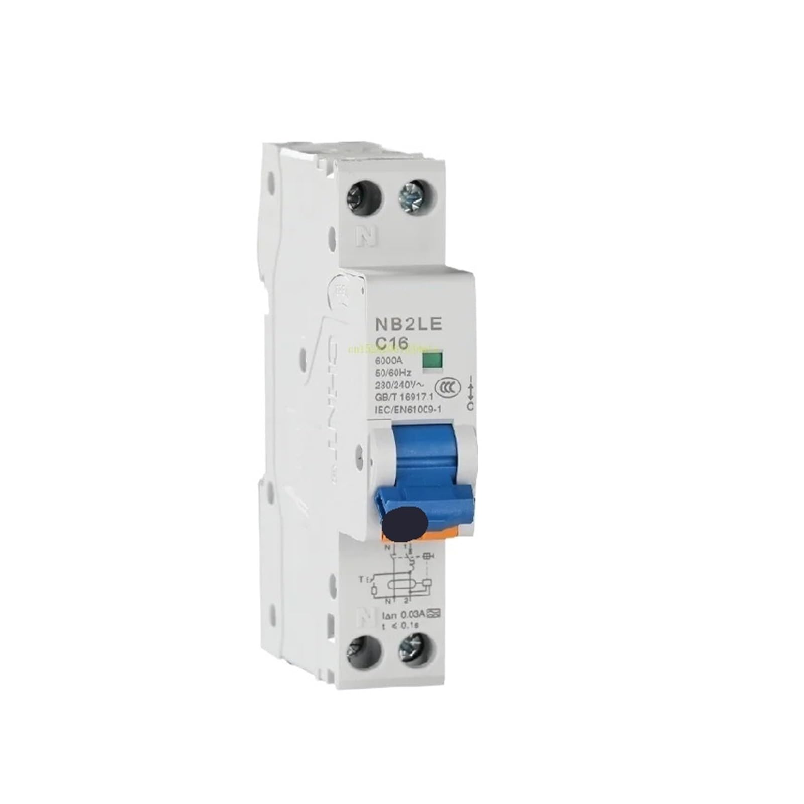 OSHZIKJII 1P+N Breaker 30MA 10A 16A 20A 25A(32A)