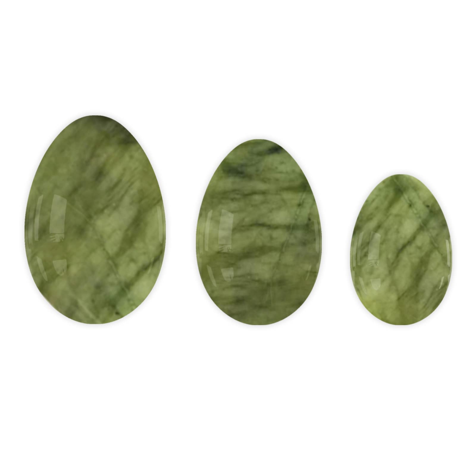 Natürliche Jade Yoni Ei Damenhygiene Pflege Kegel Ball für Frauen PC Muskelübung, gebohrt-groß