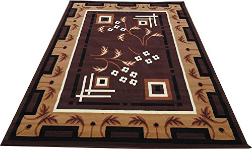 Image of Velvet Touch Rectangular Carpet (6X8 Ft, Brown)