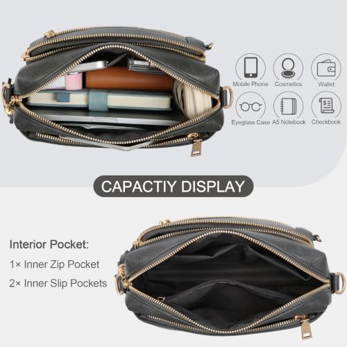 Image of Vegan Leather Crossbody Bags for Women Anti theft Purses and Handbag