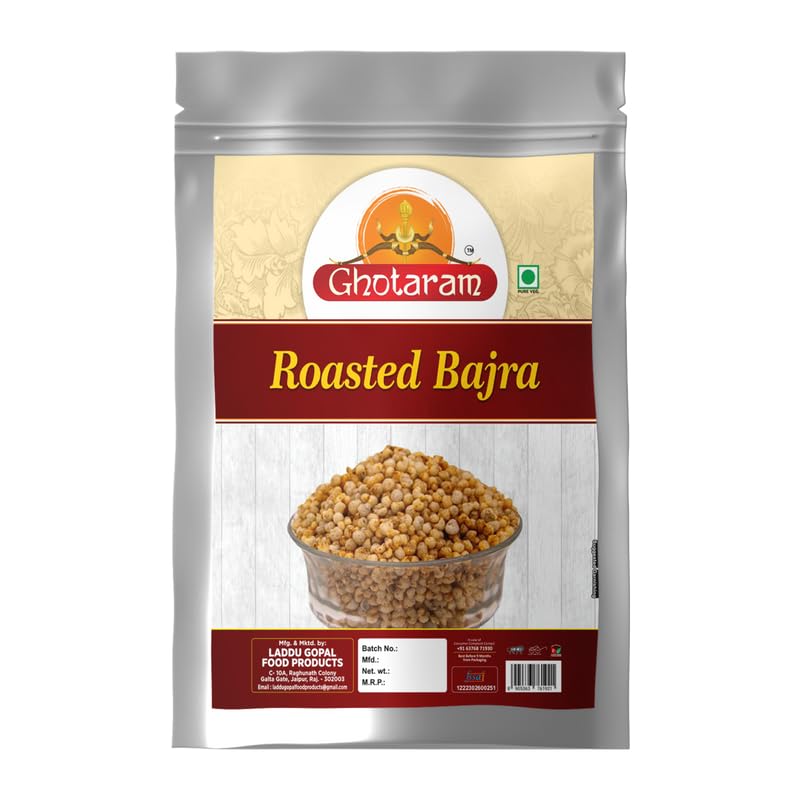 Ghotaram Classic Salted Roasted Bajra Puff Healthy Snack Anytime | Bajra Millet Puffs Less Fat Rich Protein & High Fibre | Healthy Roasted Diabetic Friendly Pearls Millets Snacks-1Kg*1Pack (B0C9M9KFHS) Amazon Price History, Amazon Price Tracker