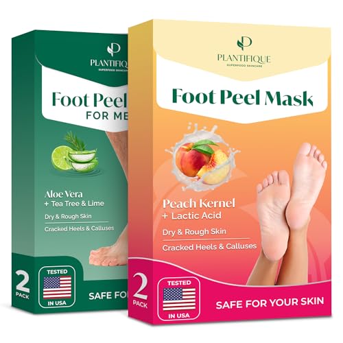 Masque pied peeling pour enlever la corne : chaussette exfoliante pieds très secs